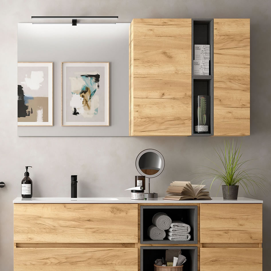 Armoire en symtrie avec le miroir